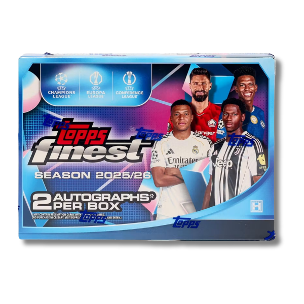 2025-26 Topps Finest UEFA Soccer Hobby Box