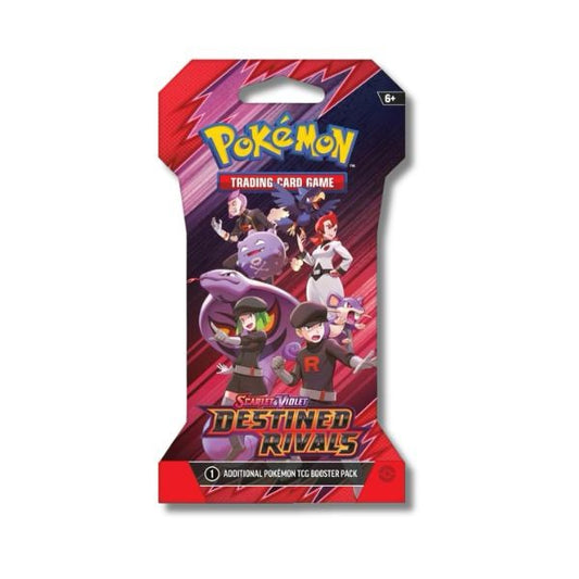 Destined Rivals - 1 Pokémon SLEEVED Booster Pack - LIVE RIP