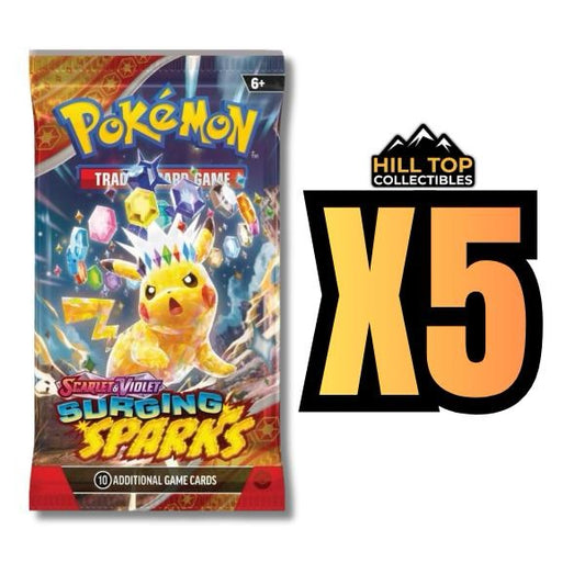 Surging Sparks LIVE RIP - 5 Pokémon Booster Packs