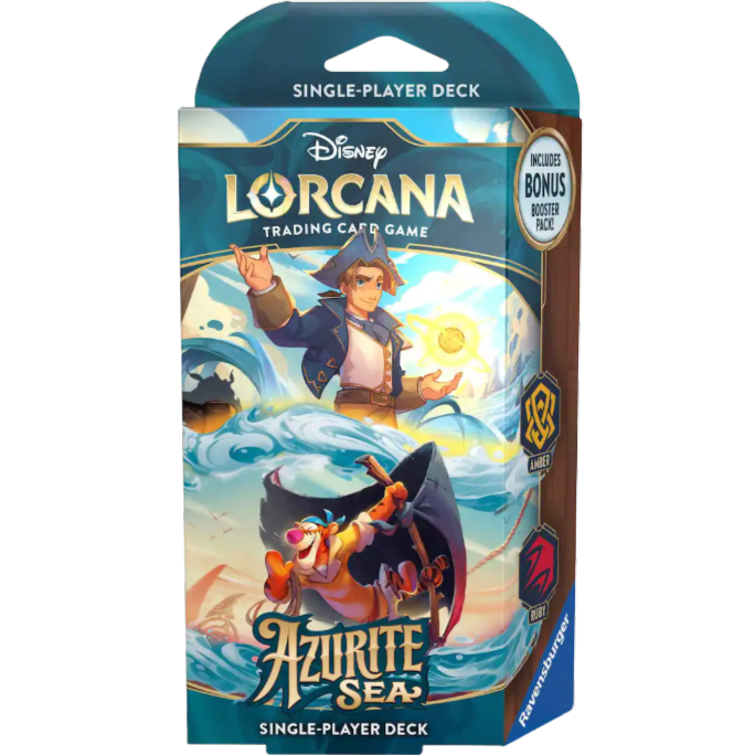 Disney Lorcana: Azurite Sea Starter Deck (Amber & Ruby)