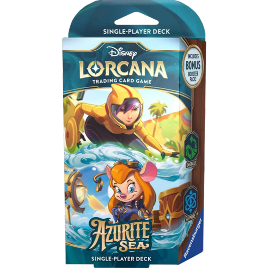 Disney Lorcana: Azurite Sea Starter Deck (Emerald & Sapphire)