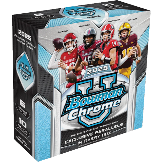 2025 Bowman University Chrome U Mega Box (60 Cards) Football