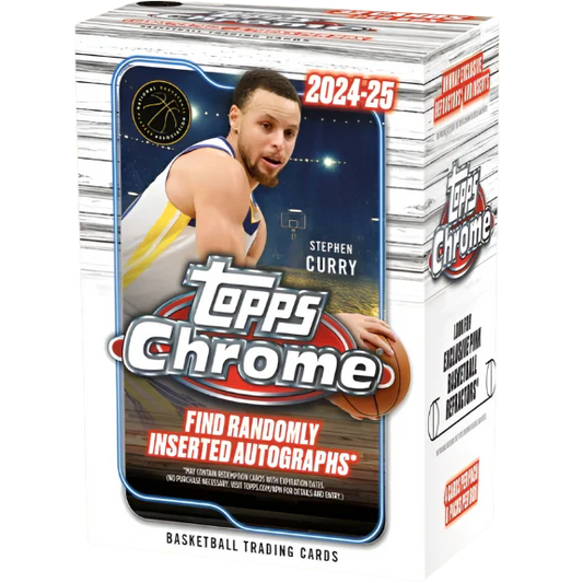 2024-25 Topps Chrome Basketball Blaster Box Factory Sealed 8 Packs 32 Cards