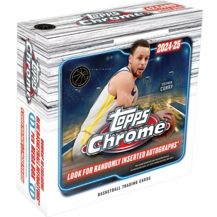 2024-25 Topps NBA Chrome Basketball Trading Card Mega Box