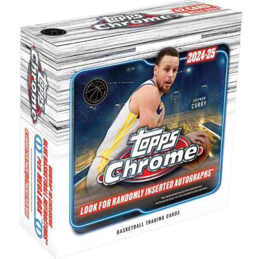 2024-25 Topps NBA Chrome Basketball Trading Card Mega Box